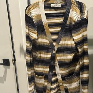 Live The Process Multicolor Striped Cardigan